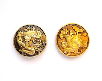 Soviet  Vintage badges, Pick your pin, Pushkin, Cat, Old man, Fish, Oak tree, USSR, 80s