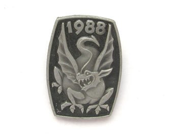 Drache, Drachen Pin, seltene Pin, Vintage Metall Abzeichen,Sowjet Vintage Pin, Vintage Abzeichen,Sowjet Pin,Sowjetischen Abzeichen,UdSSR,1988