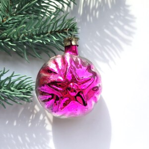 Star, Glass ornament, Christmas tree decoration, Red Star, Soviet