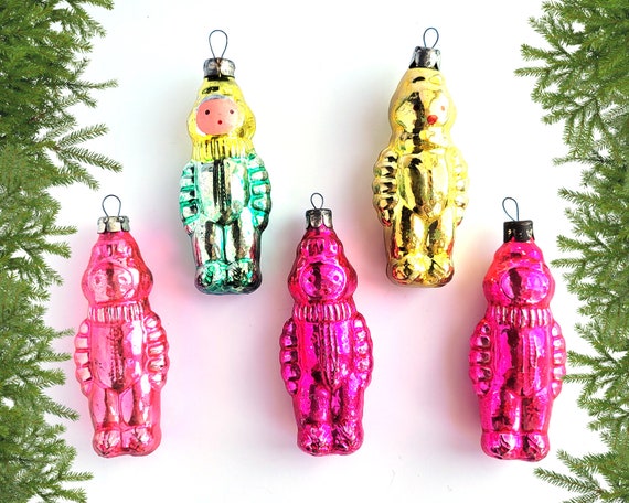 ソビエト BOX入り ミニガラスオーナメントセット 27個 ヴィンテージ