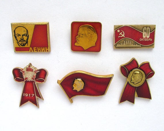 Soviet Badges, Pick from Set, Communism, October … - image 2