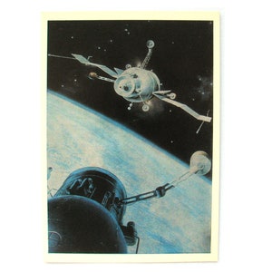 Landing on Pluto 1978 Vintage Space Postcard A Sokolov