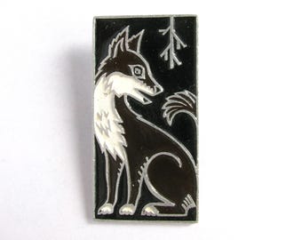 Hond pin, zeldzame pin, Chinese jaar pin, vintage metalen verzamelbadge, Sovjet-vintage pin, vintage badge, Sovjet-pin, Sovjet-badge, USSR, jaren 80