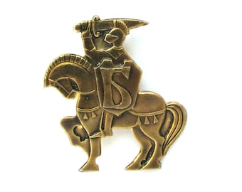 Knight Pin, Cute Pin, Rare Soviet Badge, Horseman Pin, Soldier, Warrior, Vintage badge, Pin, Russian, Soviet Pin, Soviet Badge, USSR, 80s