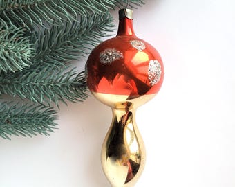 Star, Glass ornament, Christmas tree decoration, Red Star, Soviet
