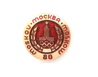épingle Olympique Moscou 1980 Épingle Vintage Jeux Olympiques