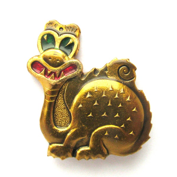 Dinosaur Pin, Cute Pin, Rare Pin, Vintage metal badge, Soviet Vintage Pin, Vintage Badge, Children Pin, Soviet Pin, USSR