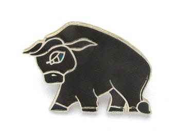 Buffalo Pin, Soviet Brooch, Bull, Animal, Badge, Vintage badge, Cute Pin, Brooch, USSR, Soviet Pin, Soviet Badge, 80s