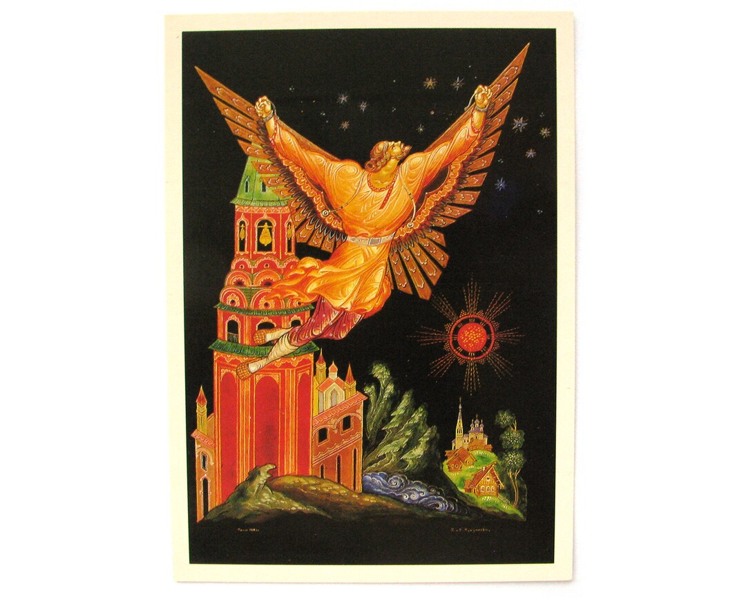 Sovjet-ruimtekaart, Joeri Gagarin, ansichtkaart, Icarus, schilderij,  Kukulieva, ongebruikt, niet ondertekend, Sovjet-vintage ansichtkaart,  afdrukken, USSR, 1987, jaren 80 - Etsy België, image size:1080x864