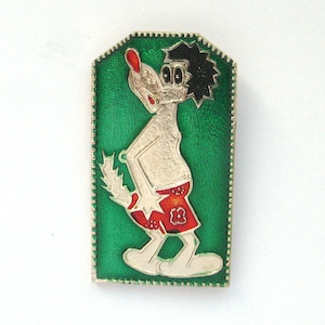 Nu pogodi Pin, Wolf Pin, Cartoon Pin, Character, Animal, Children badge, Vintage badge, Soviet Vintage Pin, Soviet Pin, USSR