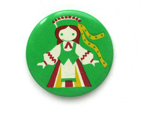 National Costume Pins, Vintage Badge, Boy, Girl, … - image 4