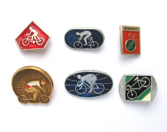 Cycling Pins, Sport Pins, Pick from Set, Soviet Badge, Kind of sport, Summer, Cycling Race, Vintage collectible pins, USSR, 80s