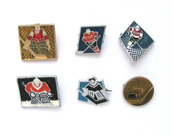 Ice hockey Pins, Winter sports,  Pick your pin, Vintage metalbadge, Soviet Vintage Pin, Soviet Pins, USSR, 80s