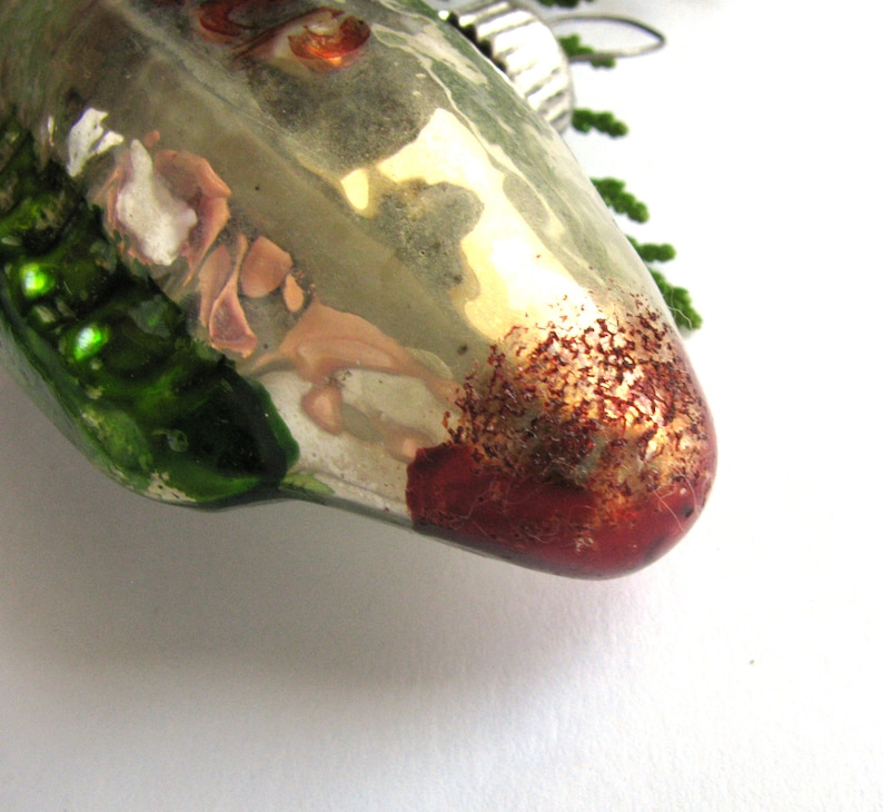 Air Balloon Space Glass Xmas tree ornament New Year Rare Soviet Christmas tree decoration Soviet Union Airship 1960s Bauble USSR