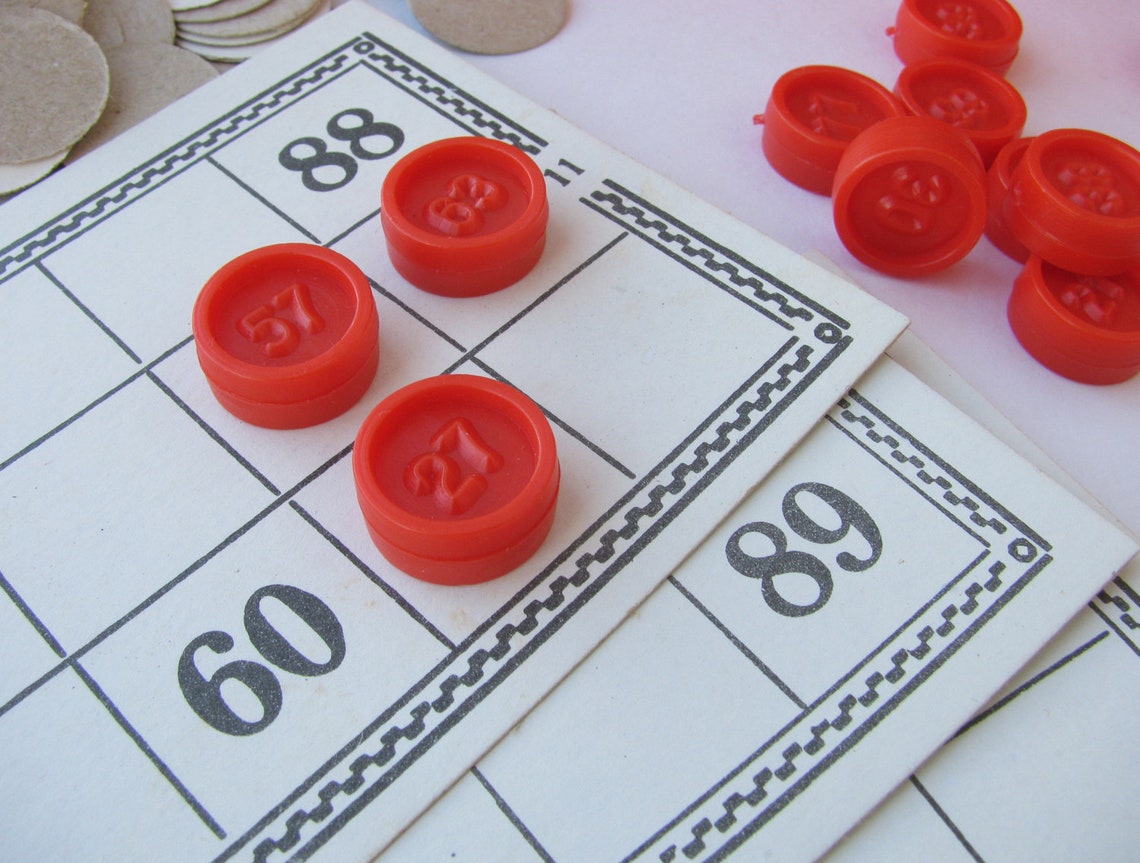 Lotto game Soviet vintage table game Vintage Retro Russian Etsy
