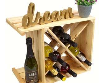 Wine Storage Wine Rack Fruit Boxes Wine Boxes Style 50x40x27cm Flamed, White or Natural Light Wood Shelf Wine Cellar Wine Shop