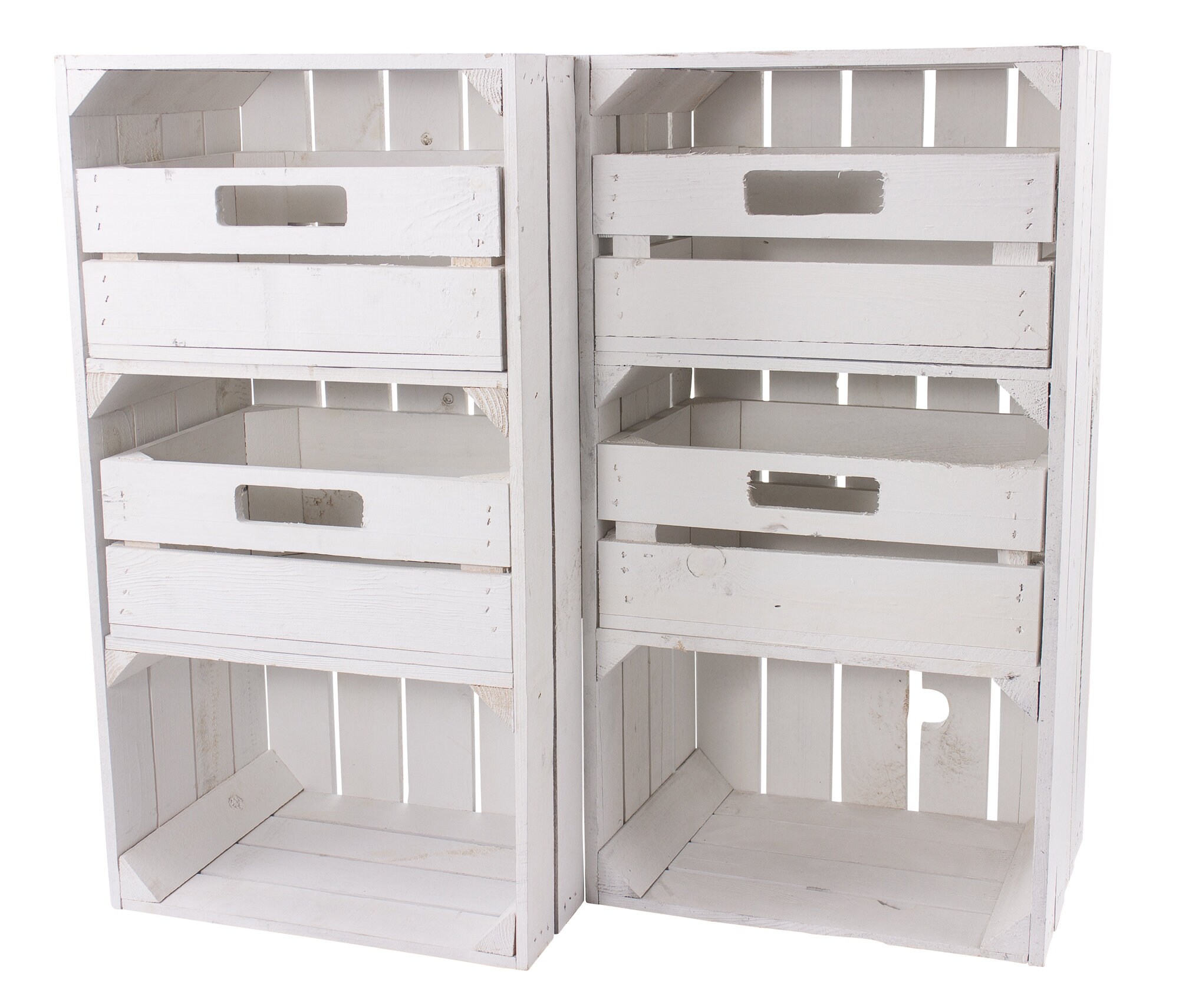 White Shelf Box With 2 Drawers 68 Cm X 40 Cm X 31 Cm Fruit Etsy UK