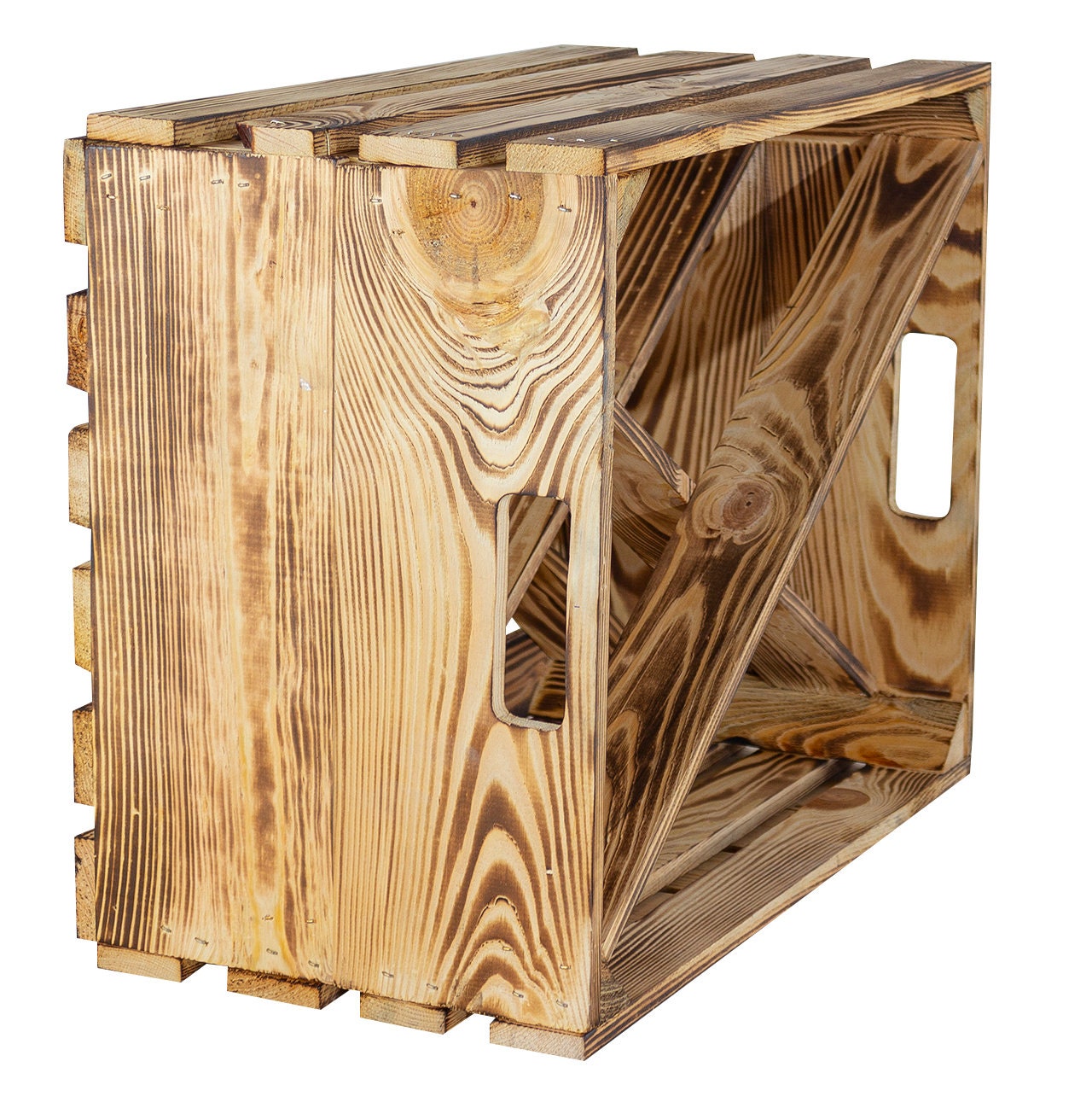 Barschrank aus geflammten Holz mit 4 Fächern für Spirituosen | Etsy