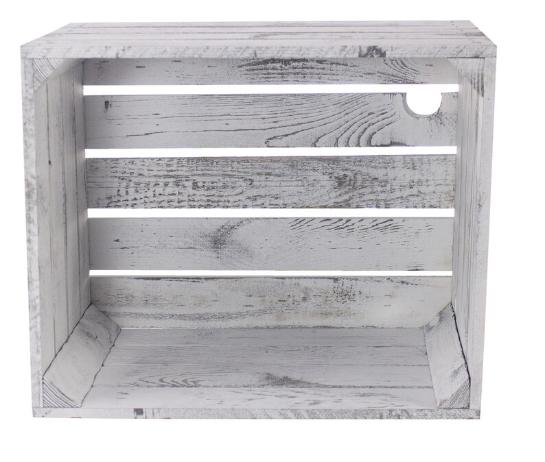 PINEEA Natuurlijk Houten Vintage Kisten Vintage 50x40x30 cm - Pijnboom Kisten Voor Diverse Doeleinden – als Hout Opbergkist, Fruitkisten, Wijnkisten en Huis & Tuin Decoratie - 3 Stukken