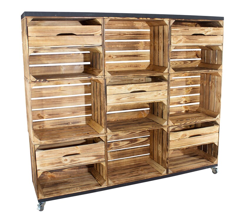 Rustic Chest of Drawers With Drawers 133x150x30cm Etsy