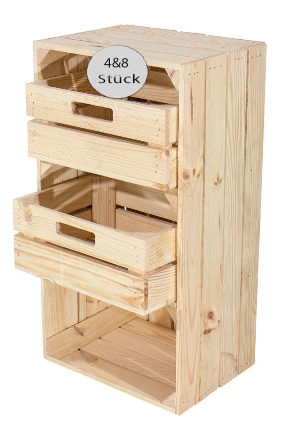 3 Stück NEUE natur Weinkisten Holzkisten