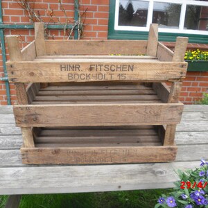 Schöne stabile Steige, Holzkiste,Shabby Bild 4