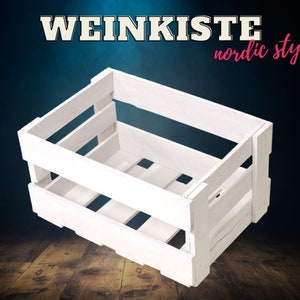 New White Wine Box 46x30.5 x 24 cm Fruit Box Apple Box Furniture Shelf DIY Furniture Making Wine Stock image 1