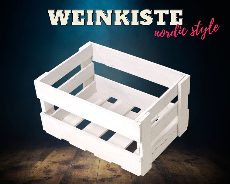 New White Wine Box 46x30.5 x 24 cm Fruit Box Apple Box Furniture Shelf DIY Furniture Making Wine Stock image 1