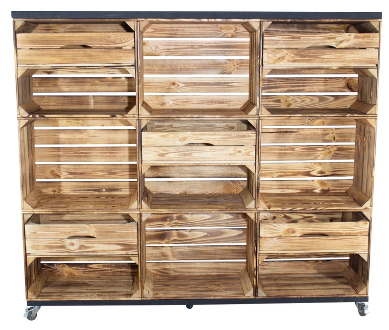 Rustic Chest of Drawers With Drawers 133x150x30cm Etsy