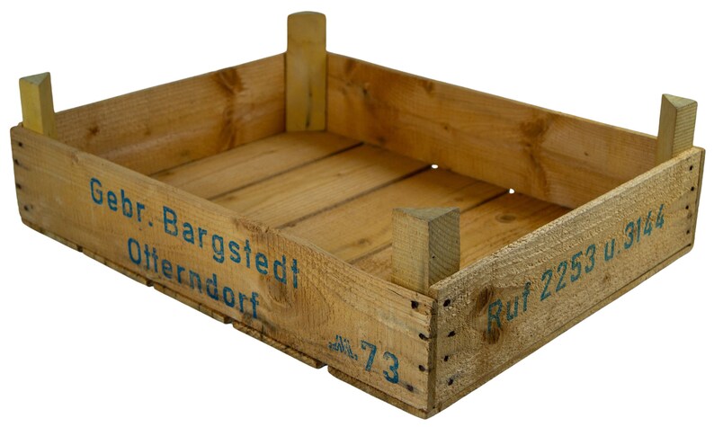 Helle Kirschsteige 54x42x16cm Holzkiste Vintage Obstschale Bild 2