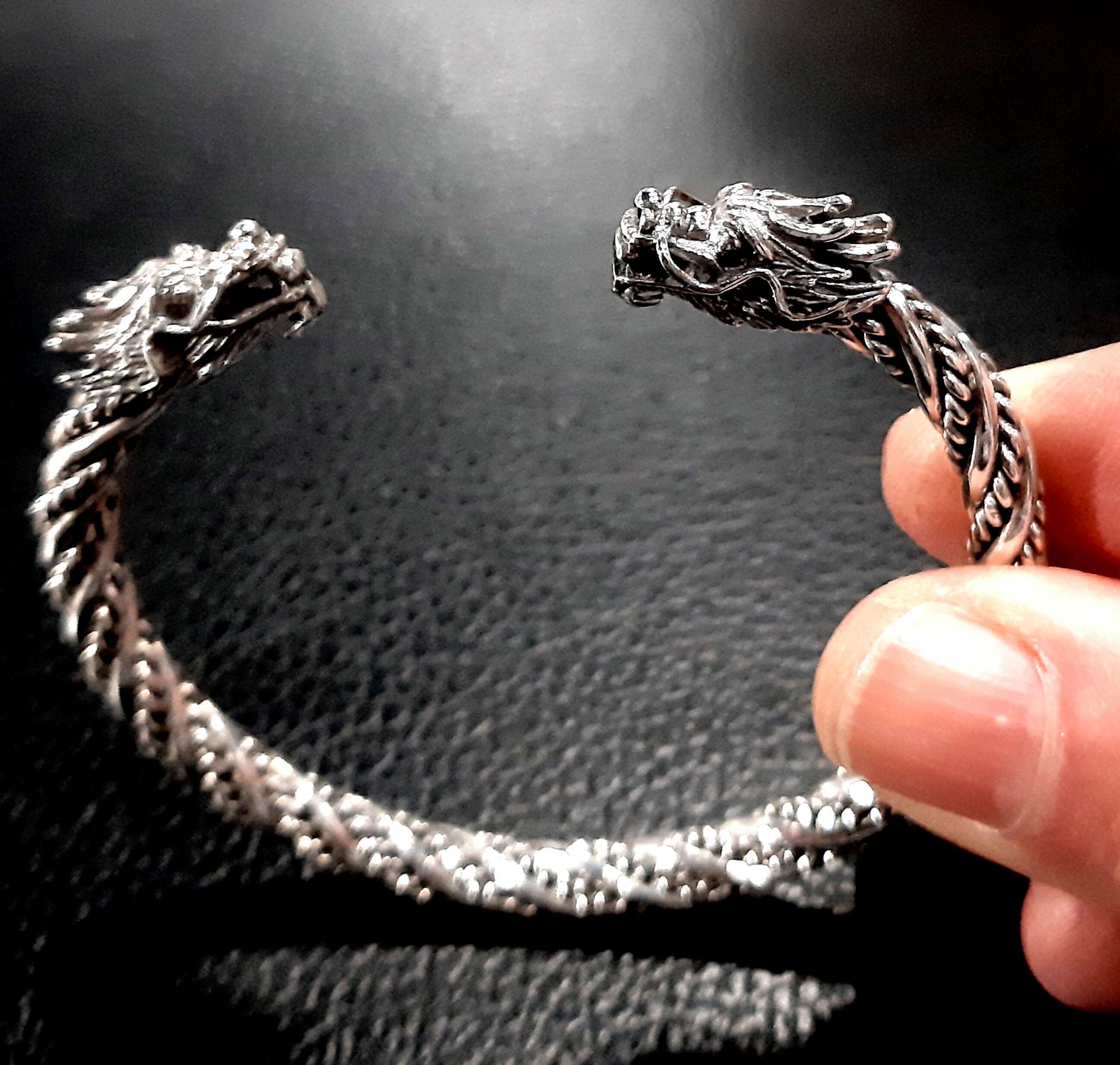 Dragon Bracelet 925 Sterling Silver Bracelet Byzantine Dragon Bracelet 925 Sterling Silver Bracelet Byzantine
