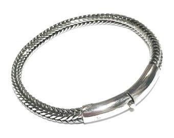 Byzantine bracelet Sterling silver Byzantine chain bracelet Interwoven bracelet Braided bracelet Weaved silver bracelet Thick chain bracelet