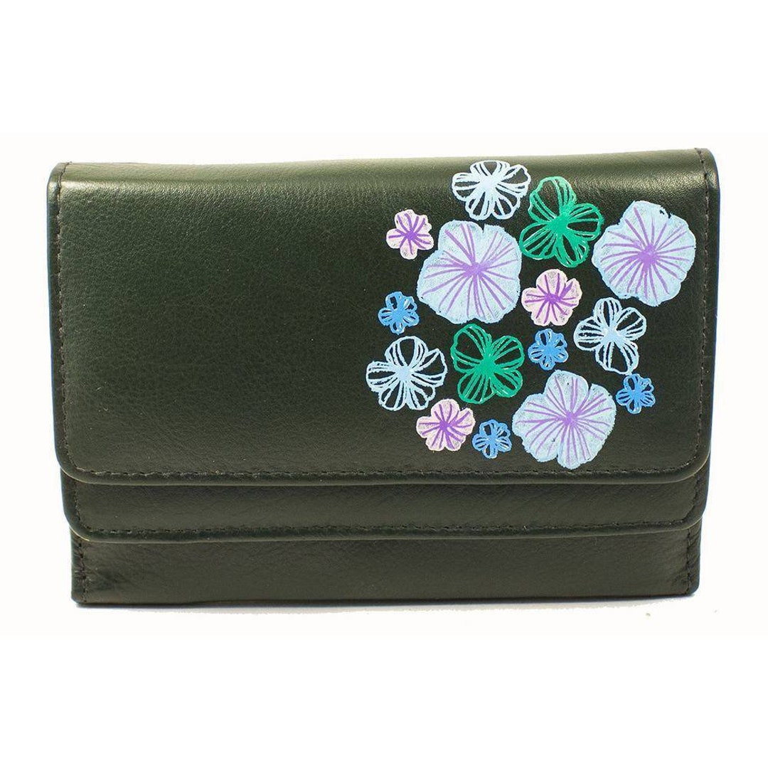 Dark green wallet Leather wallet Ladies purse Ladies wallet Etsy 日本