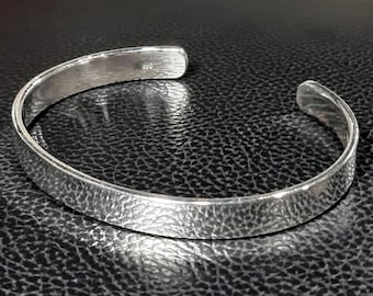 Brett armband Armband i 925 sterlingsilver Justerbart armband Unisex-armband Bred silvermanschett Bred manschettarmband Enkel manschett Herrarmband