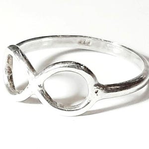 Infinity ring 925 Sterling silver Eternity ring Eternal love ring Wedding jewelry Bridal ring Anniversary gift Life time gift Love gift