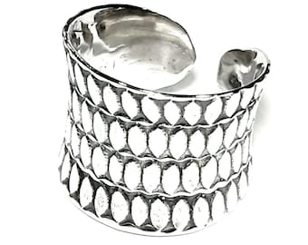 Wide band ring Sterling silver band Adjustable band Open band jewelry Wide ring Long ring Silver ring Wrap ring Wrapped ring Boho large ring