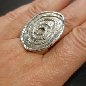 Spiral ring Infinity ring 925 Sterling silver Adjustable Circular ring Greek key ring Eternity spiral band Swirl ring Eternal circle of life