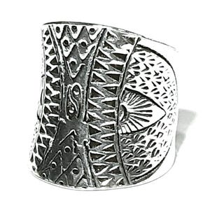 Yin yang band ring 925 Sterling silver band Adjustable band Yin Yang ring 925 Solid silver Wide band 925 Silver ring Wrap ring Boho ring image 1