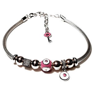 Evil Eye Armband Sterling Silber Armband Charm Armband Schlangenkette Armband Schutz Armband Viel Glück Schmuck Pandora Style Armband