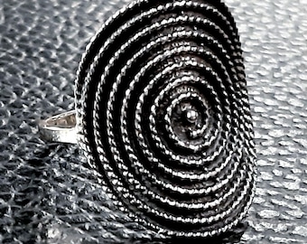 Spiral ring Sterling silver Infinity ring Waves ring Greek key ring Eternity spiral band Swirl ring Eternal circle of life Circular ring