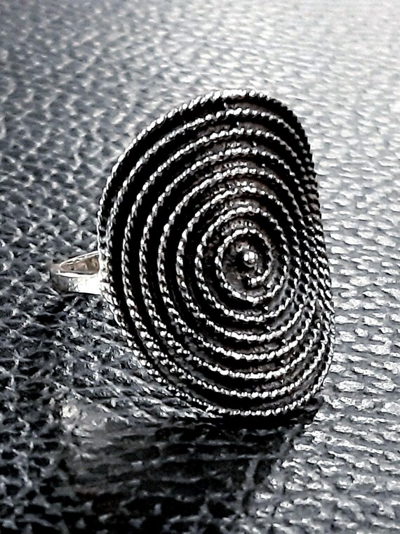 Spiral ring Sterling silver Infinity ring Waves ring Greek key ring Eternity spiral band Swirl ring Eternal circle of life Circular ring