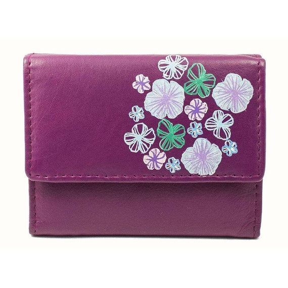 Purple Colour Leather Purse | Purple Colour Women Purse - Leather Wallets -  FOLKWAYS
