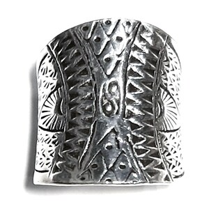 Yin yang band ring 925 Sterling silver band Adjustable band Yin Yang ring 925 Solid silver Wide band 925 Silver ring Wrap ring Boho ring image 5