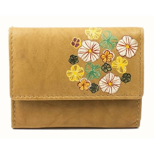 Leder Portemonnaie Echtes Leder Floral Damen Geldbörse Kinder Geschenk Handgemalte Blumen Ewige Farben Damen Geschenk Floral Leder Geldbörse