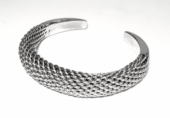 Byzantine Chain Bracelet Sterling Silver Byzantine Bracelet Interwoven  Bracelet Braided Bracelet Weaved Silver Bracelet Rope Chain Bracelet - Etsy