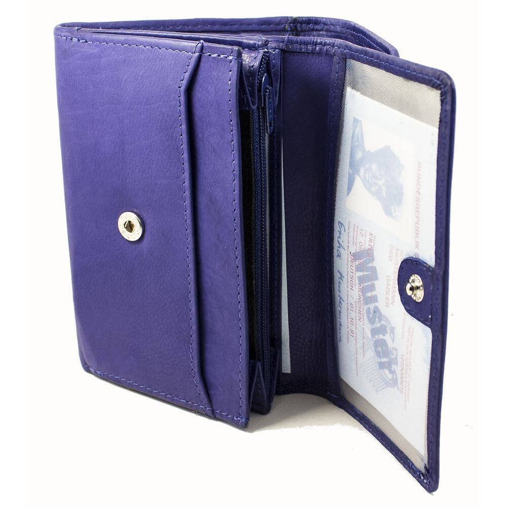 Blue Wallet Leather Wallet Ladies Purse Small Ladies Wallet Etsy UK