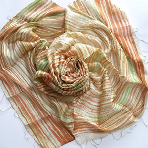 Ikat silk shawl Handwoven shawl Handmade ikat shawl Raw silk shawl Thai silk shawl Pure silk shawl Natural silk shawl Handwoven silk shawl