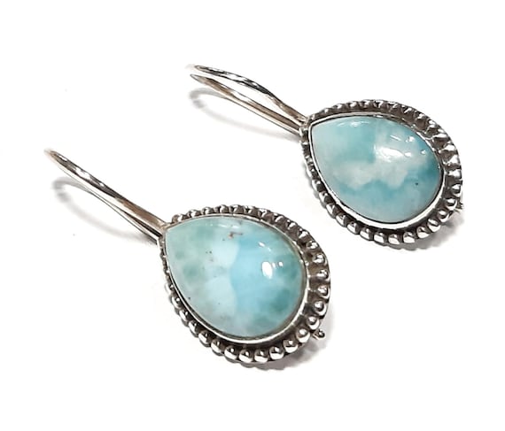 Texture Green Chalcedony Earrings Framed Sterling Silver Texture Green Chalcedony Earrings Framed Sterling Silver