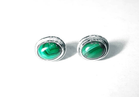 Malachite sterling silver