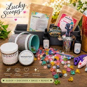 Lucky Scoops! Mystery scoops for the tea lover. Teas ... fruit .. spoons .. clickers ... tumblers .. toppers .. and more!